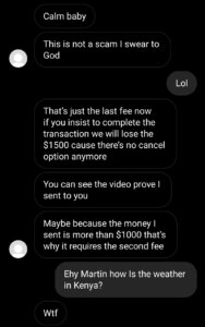 instagram scam