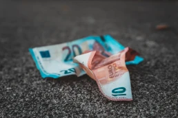 money left on the ground