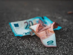 money left on the ground